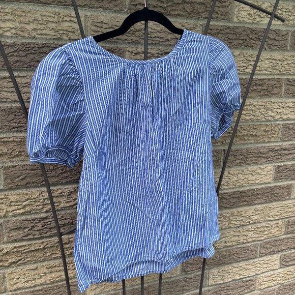J.Crew Factory puff-sleeved blouse, XS - Picture 1 of 2